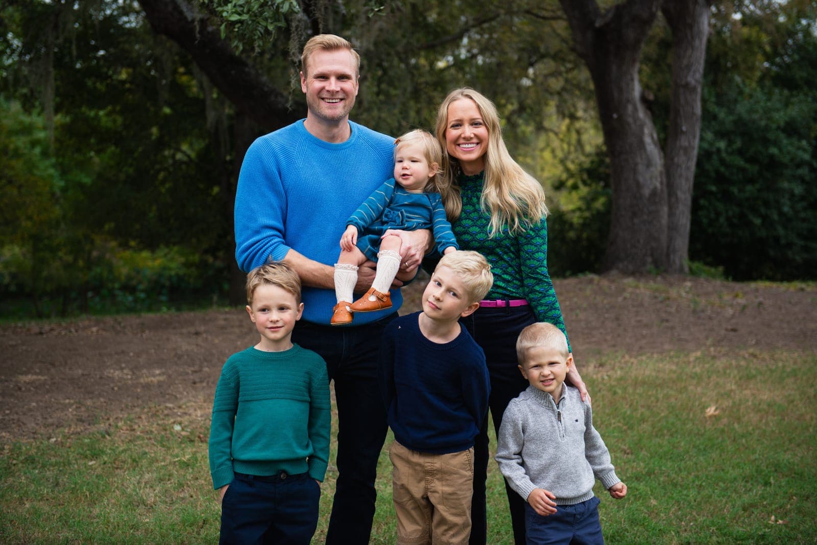 Jim Crider with his wife Kendra and their four children